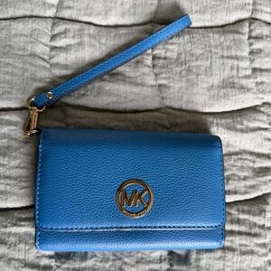 Michael Kors Vibrant Blue Wristlet